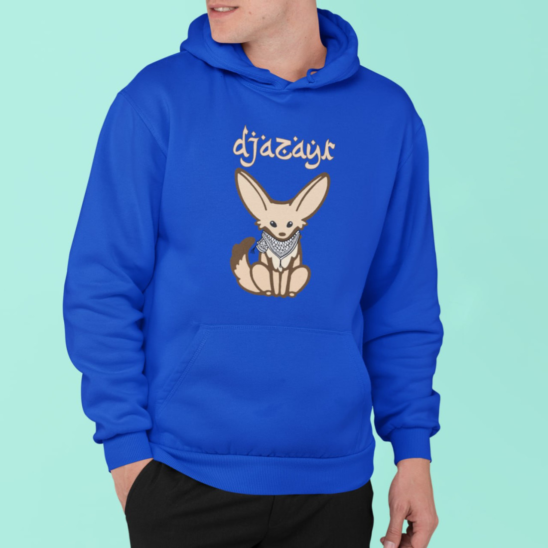 Sweat Fennec avec Keffieh Palestinien